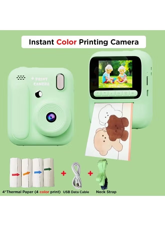 ELTRAZONE New Instant Printing Camera with 5 Colors | 1080p Photo & Video | 2.4-inch Screen | Built-in Games & Music | Portable Photo Printer for Kids | Gift for Children - Image 4
